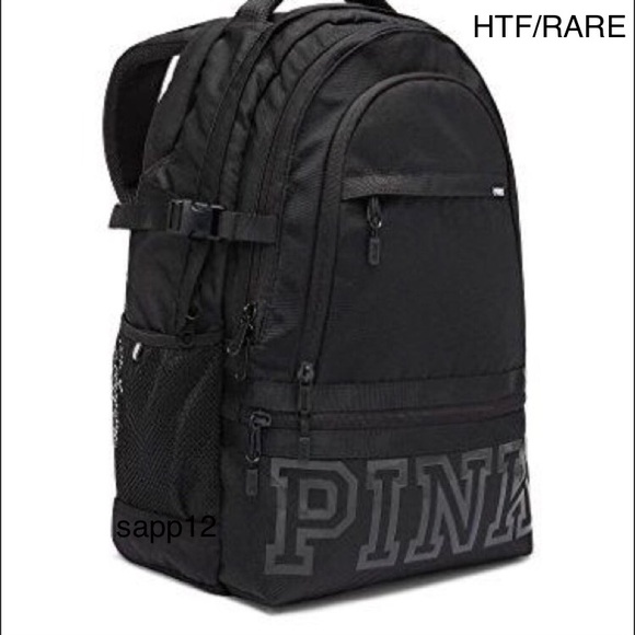 🆕(RARE)PINK VS📚2017 BLACK COLLEGIATE BACKPACK 🎒 - Picture 2 of 8
